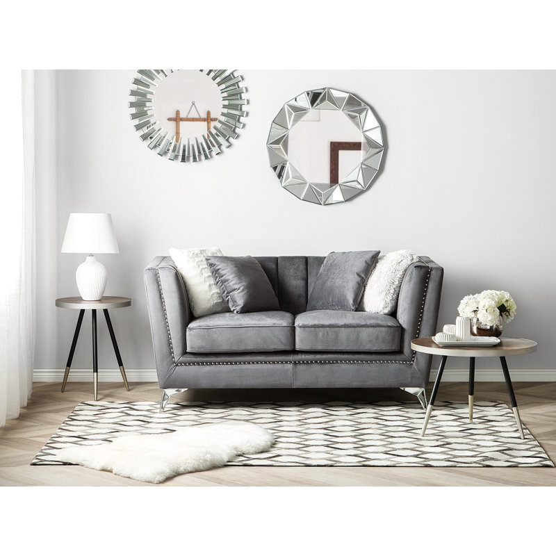 Quill Velvet Loveseat