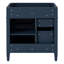 Meuble-lavabo de salle de bain de 30 po sans lavabo supérieur, armoire de rangement moderne avec 2 tiroirs et un tiroir rabattable (BASSIN INCLUS)-130938154