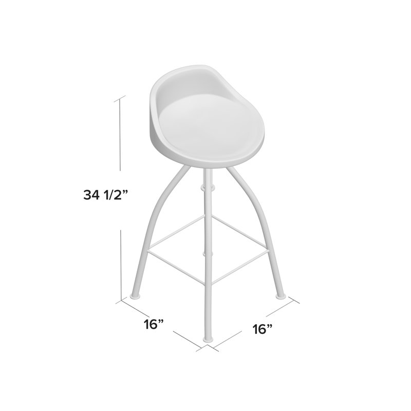 Echevarria Swivel Adjustable Height Counter Stool