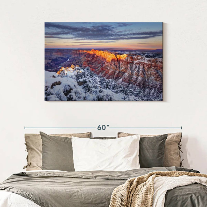 Alvord Grand Canyon en hiver, H 30 po x l 45 po
