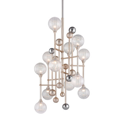 Lustre linéaire moderne Spoutnik à 12 lumières Majorette