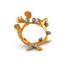 Golden Winter Berry Metal Napkin Ring