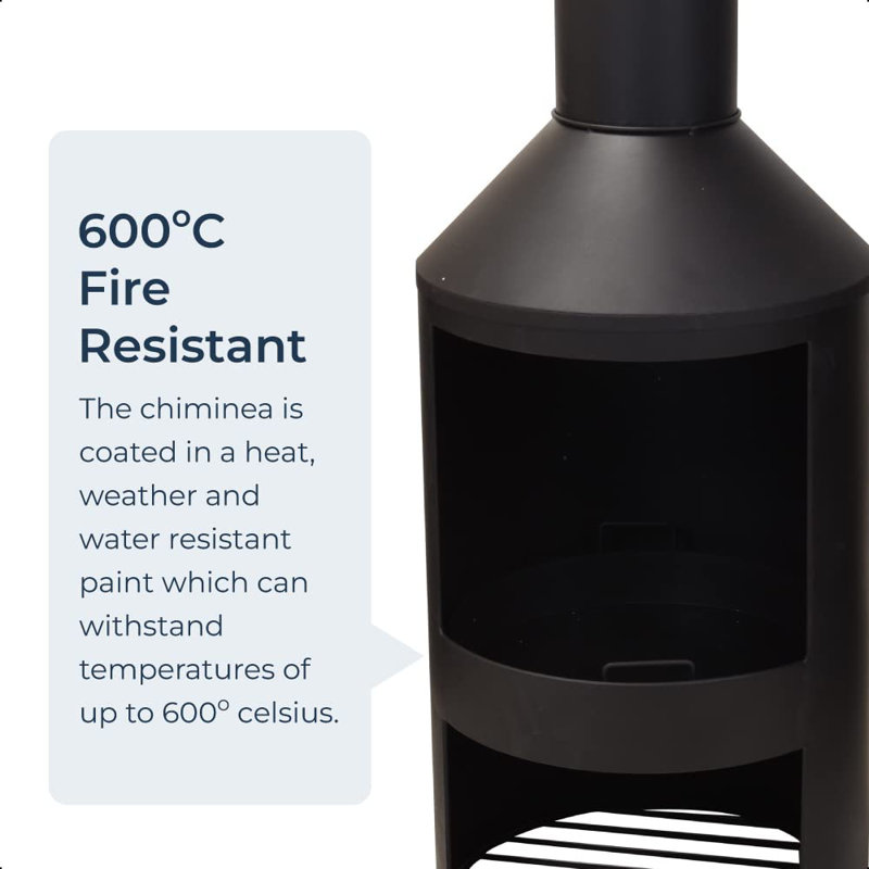 Robersonville Column Wood Burning Smokeless Chimnea