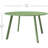 Round Steel Patio Coffee Table, Weather Resistant Outdoor Accent Table, Large Side Table For Patio Balcony Yard, Bean Green-1931691005