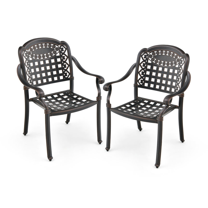 Altariq Stackable Outdoor Patio Dining Armchair