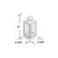 Breakwater Bay 8'' No Power Source Required / Manual Outdoor Hanging Light-702642403
