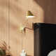Pitch Single Light Dimmable Plug-in Swing Arm Sconce