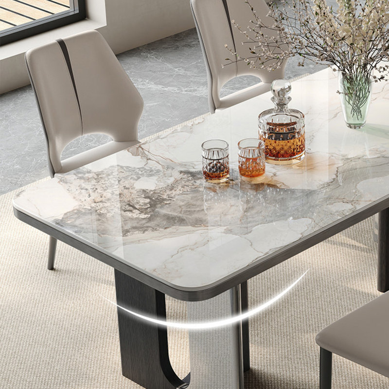Table de salle à manger New Rock, H 29,52 po x L 70,86 po x l 35,43 po