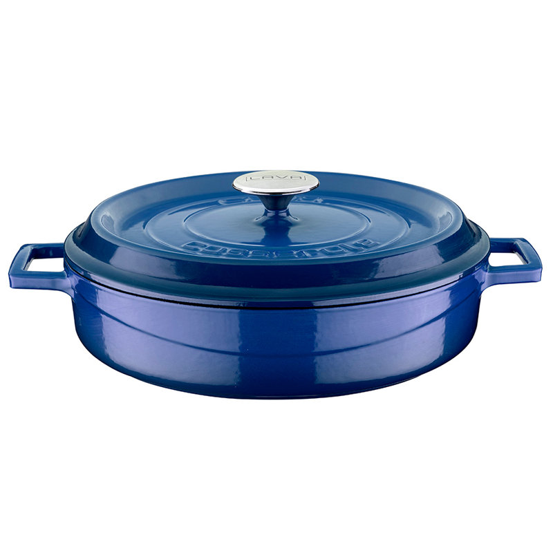 Cocotte ronde en fonte Turgla Home, 4,5 pte, Bleu