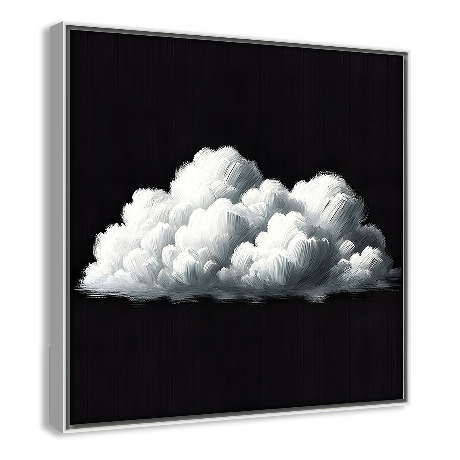 Ottavia "White Clouds" Print, 13.5" H x 13.5" W, White