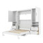Lit escamotable Murphy avec placard, tiroirs et tablettes