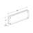 Premium Rounded Clear Acrylic Magnetic Photo Frame, 3" X 8"