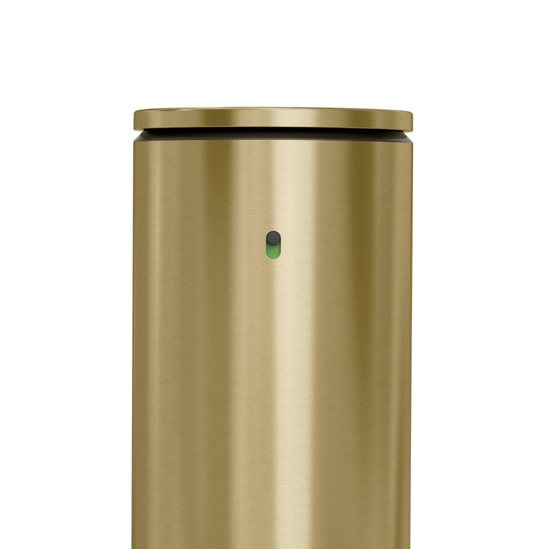 14 oz. liquid sensor pump with caddy, high-grade steel, Brass