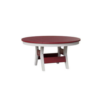  Harbour Regular Scarlet Red Top With White Base 38″ Round Conversation Table