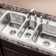 Houzer Premiere Gourmet Series Topmount Stainless Steel Triple Bowl Kitchen Sink, 4-Hole