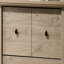 Commode 4 tiroirs, l 32 po avec poignées noires-2091248465