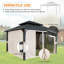14 Ft. W x 12 Ft. D Steel Frame Hardtop Patio Gazebo