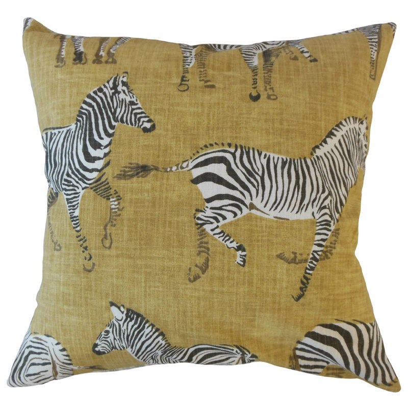 Ogden Feather Reversible Throw Pillow, 18" x 18", Throw Pillow, Green/Black/White