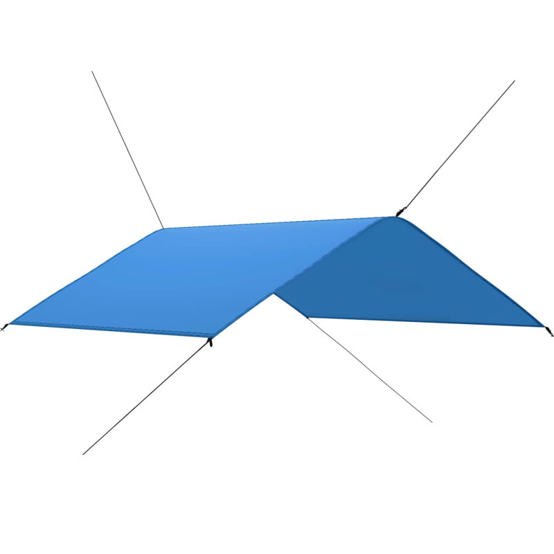 Rhoton 2.85m x 3m Rectangular Shade Sail, Blue
