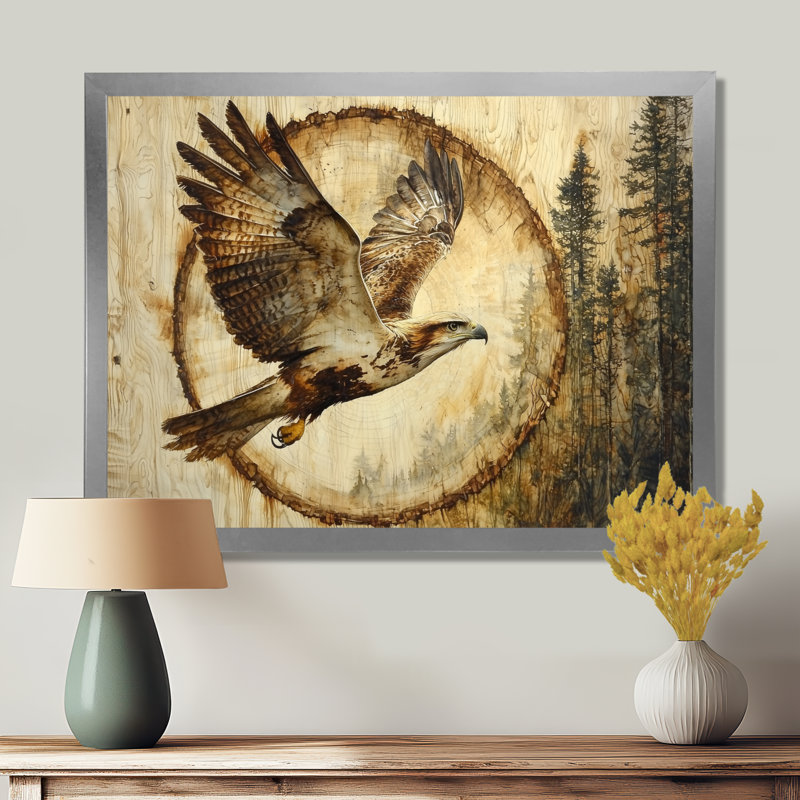 Girand - animaux, art mural, Reproduction encadrée d'une seule photo, Argent argent, H 12 po x l 20 po