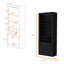 Bar avec rangement pour bouteilles de vin et trois tablettes-741315441