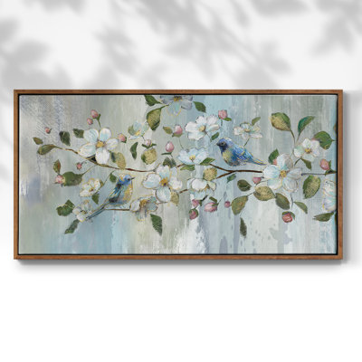 Painterly Spring- Framed Gallery Wrapped Canvas -Ready to Hang