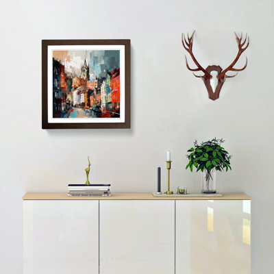 City Of Bristol Abstract Art No.4 - Single Picture Frame Print on Wood