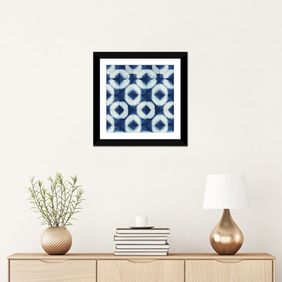 « blue shiboris iii », peinture sur toile