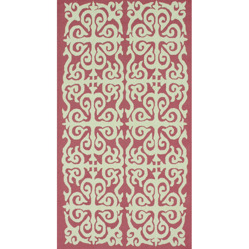 Tapis rose Dycen, 7 pi 6 po x 9 pi 6 po