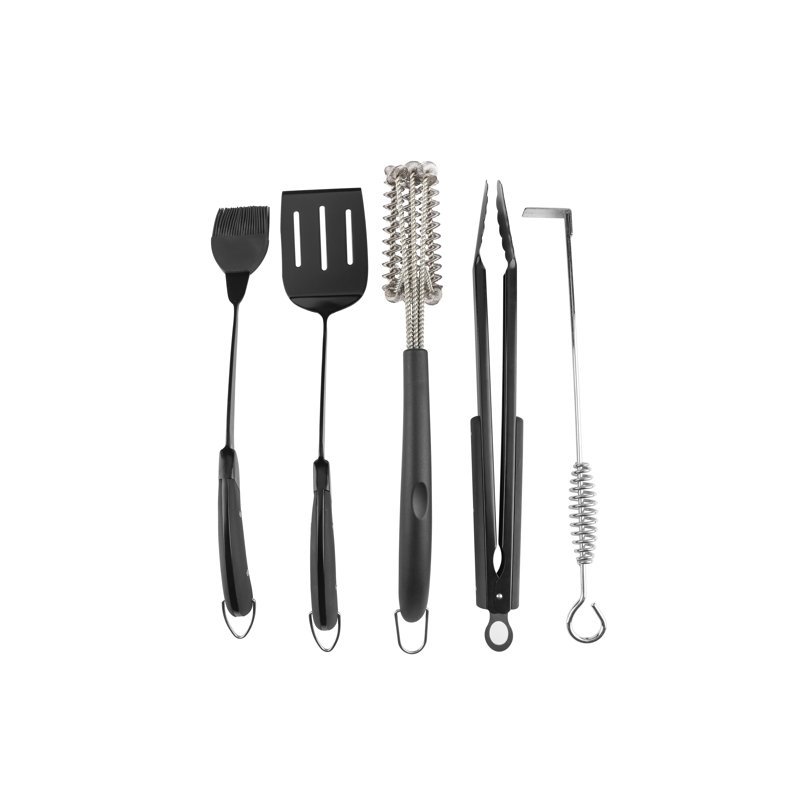 Ensemble d'outils de grillage ergonomique en silicone Pitmaster King 5 pièces