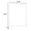 Miroir compact en aluminium argenté de 24 pouces pour la salle de bain, avec une finition brillante et une image claire offrant une vue élégante-129487255-129487256