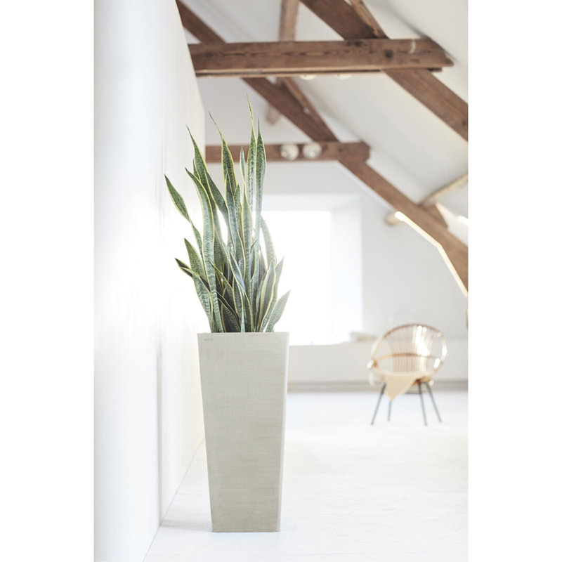 Pot Planter, White Gray