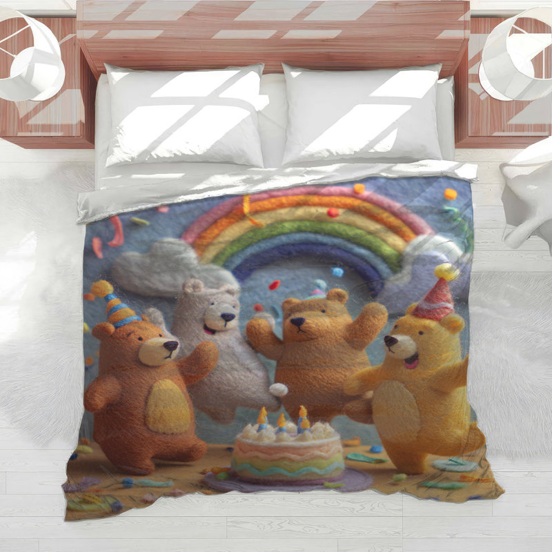 Édredon Felt Bear, Très grand lit