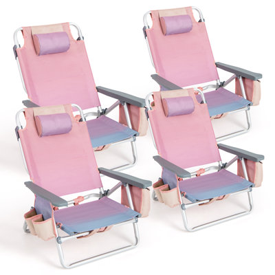 Senam Folding Beach Chair by Arlmont & Co.