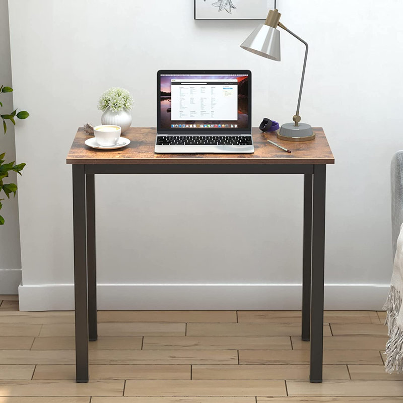 Bureau Frisina, H 29,2 po x l 31,5 po x P 15,7 po, Brun rustique / noir