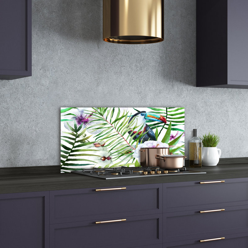 50cm W x 100cm L Glass Peel and Stick Panel