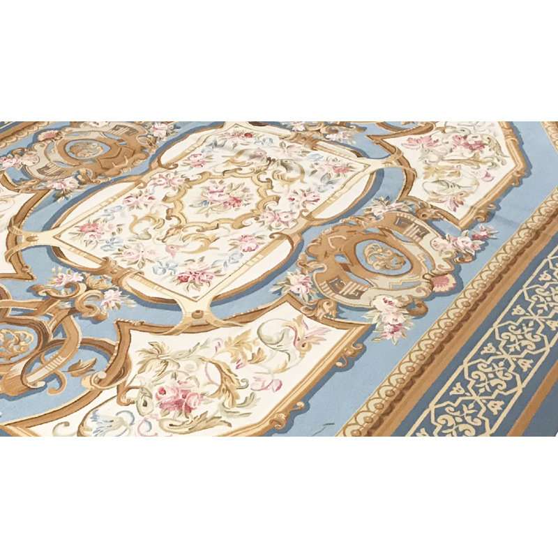 Hand-Knotted High-Quality Blue Area Rug