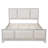 Sturdy Modern Farmhouse Bed Frame with Upholstered Headboard and Solid Platform