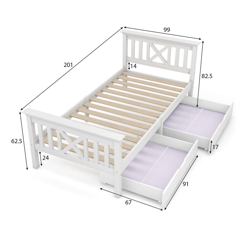 Nickelsberg Single (3') Storage Bed