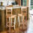 Suzette Swivel Solid Wood Counter Stool with Solid Wood Frame-210728384
