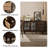 55.12"Black Vintage Cherry Sideboard