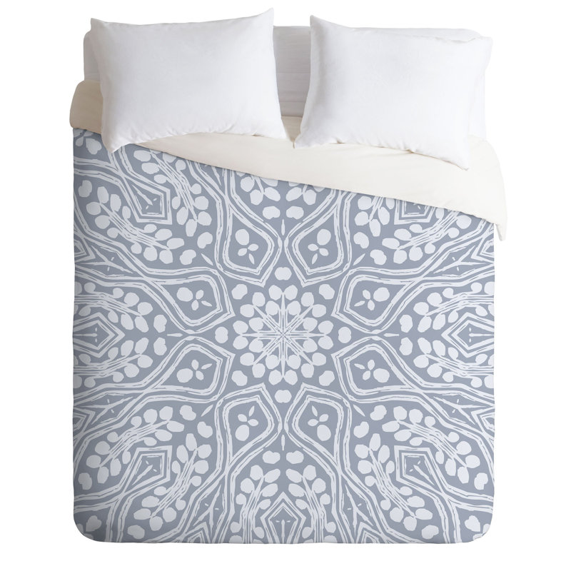 Polyester Floral Duvet Cover, Queen Duvet Cover + 2 Shams