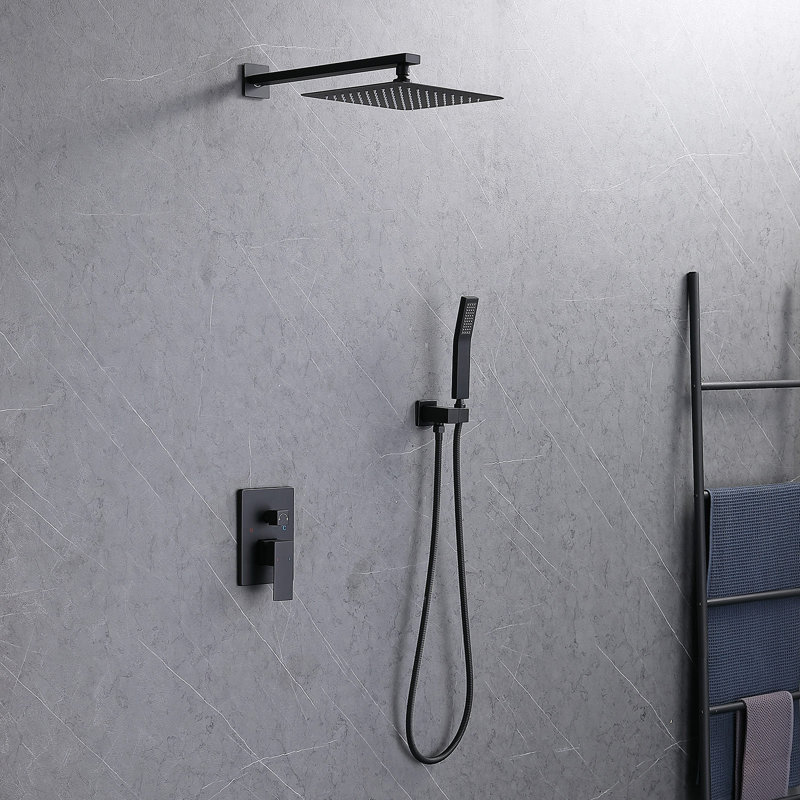 All-In-One Kit with Rough in-Valve, Matte Black