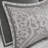 8 Piece Jacquard Comforter Set Silver/Silver Cal King-119744632-119744630