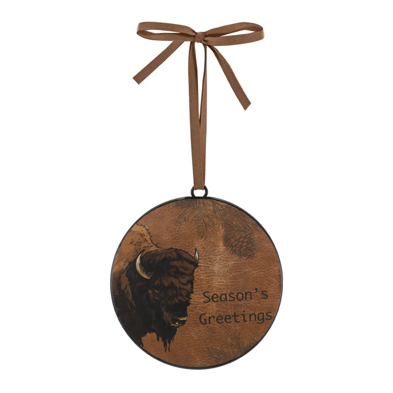 Bison Disc Ornament