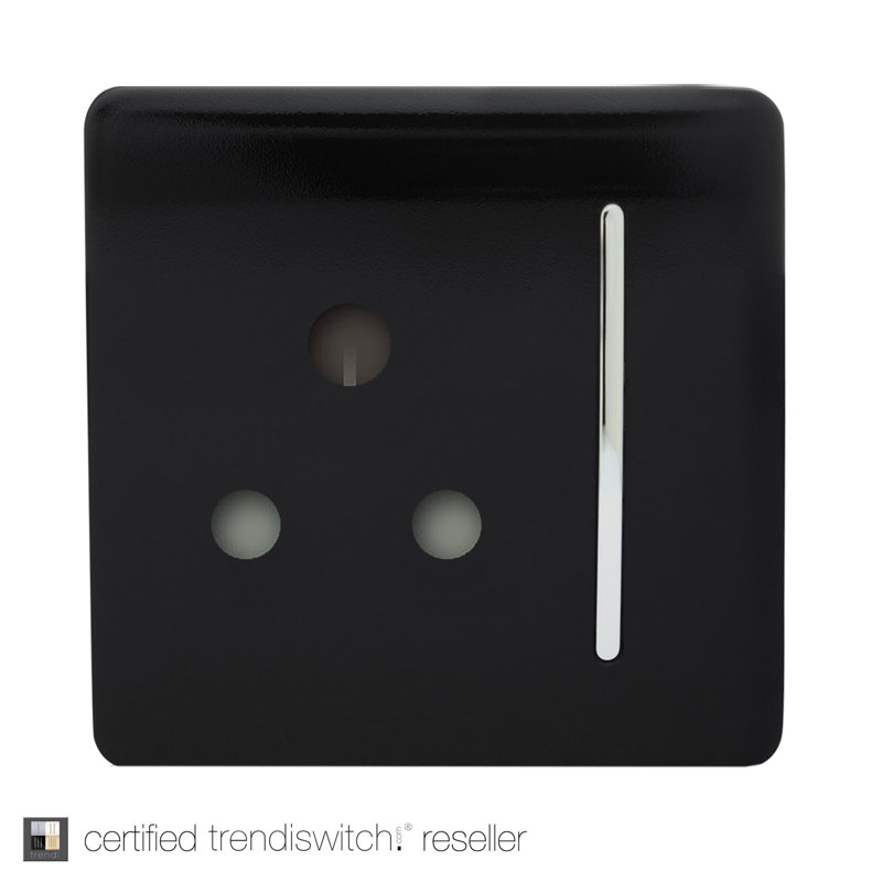 Yeadon Wall Mounted Socket, Gloss Black