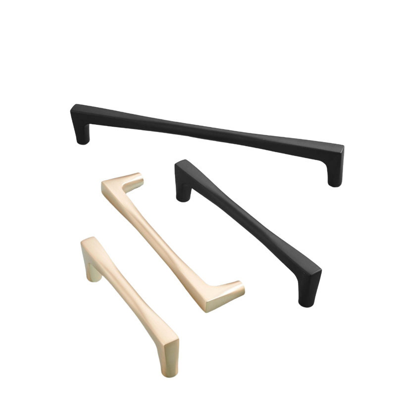 Comet Series 7-1/2 in. (192 mm) Center-to-Center Modern Black Cabinet Handle/Pull (5 Pack), Black