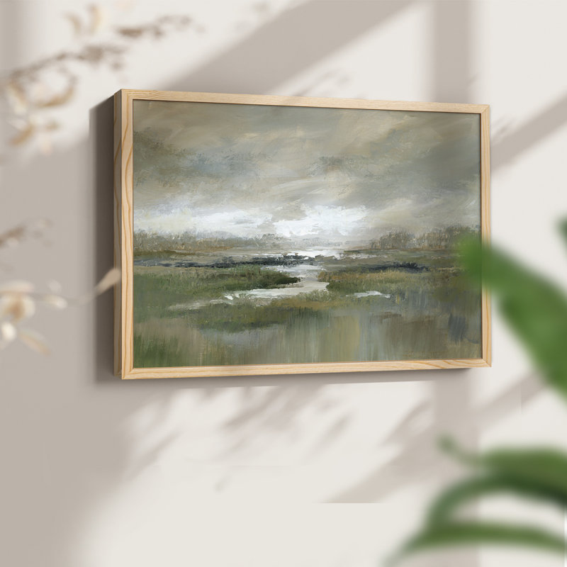 Misty Inlet -Framed Print - Restickable, H 8 po x l 10 po, Naturel