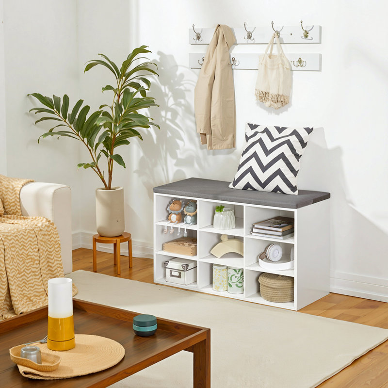 9 Pair Shoe Storage Bench