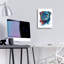 Art mural en verre Red Barrel Studio «Rainbow Dogs Pug» par Lindsay Kivi-1904894329